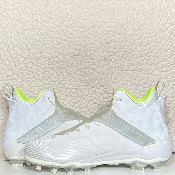 Under Armour Mens Highlight MC White Football Athletic Cleats Shoes SZ US 11.5 - Picture 7 of 11